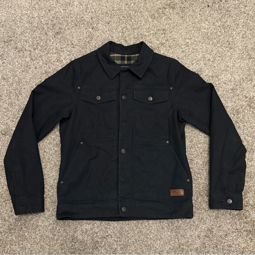 L.L. Bean BeanFlex Utility Trucker Jacket Small Black